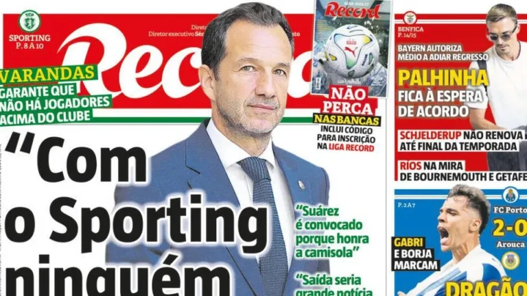 Por cá: Varandas segura Suárez e 20 minutos de luxo no Dragão